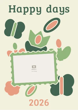 In the garden — actual Merripaper collage preview